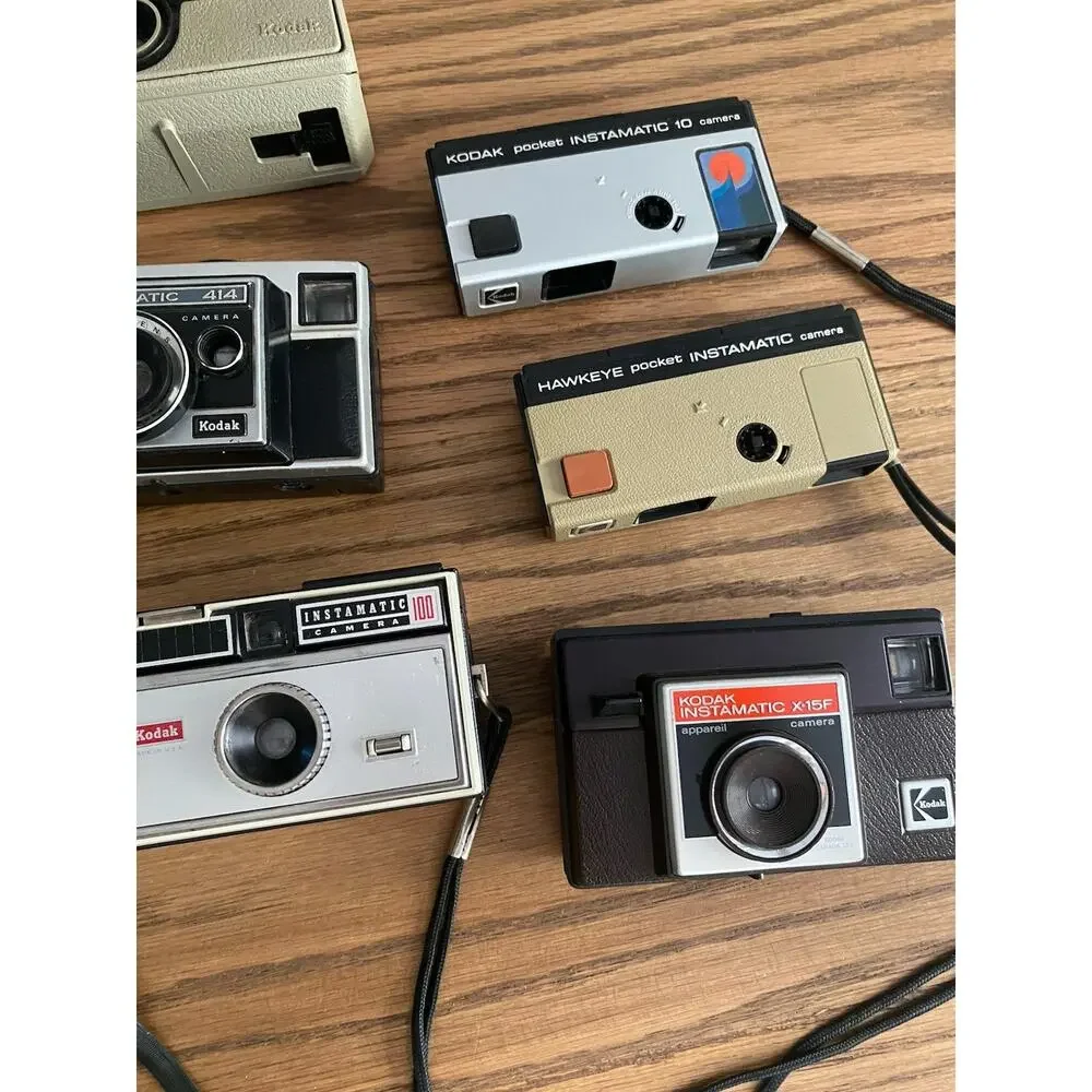 Vintage Kodak Instamatic Collection Of 9 Vintage Film Camera Lot